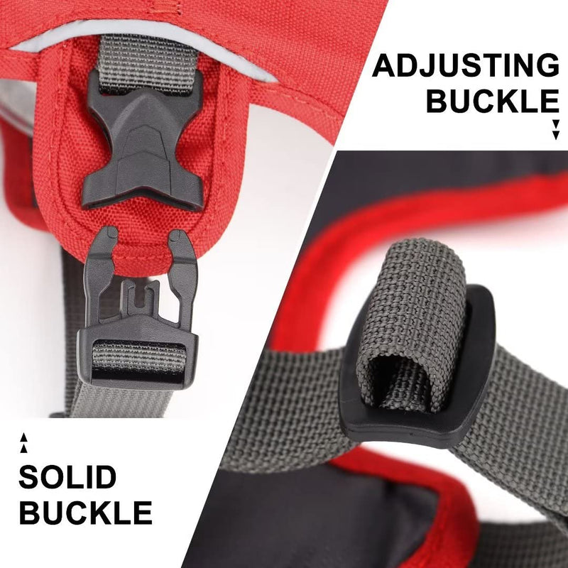 Beirui Escape Proof Dog Harness for Small Medium Dogs, Reflective Dog Harness No Pull with Padded Handle, Waterproof Dog Harness for Daily Walking Training (Red,Chest 10-16‚Äù) XXS: Chest 10-16‚Äù,Neck 9-12‚Äù Red - PawsPlanet Australia