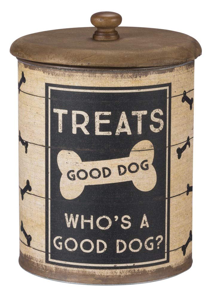 Primitives by Kathy Rustic Treat Tin, 2-piece, Sleep, Bark, Repeat - PawsPlanet Australia