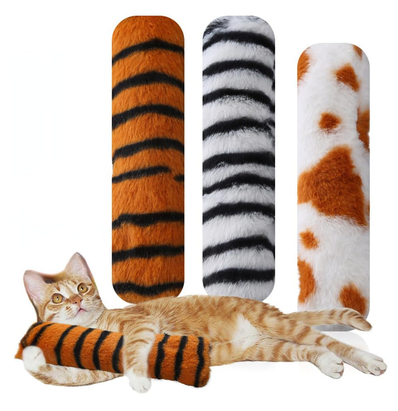 3 Pcs Cat Toys Cat Pillows, Soft and Durable Crinkle Sound Catnip Toys, Interactive Cat Kicker Toys for Indoor Cats, Chewing Toys, Promotes Kitten Exercise for All Breeds Multicolor Pillows Toy-3pack - PawsPlanet Australia