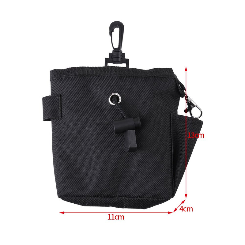 Pet Treat Bag Dog Obedience Training Waist Pouch Food Snack Bag for Small Items And Food Storage Black Waist Bag(Black) - PawsPlanet Australia