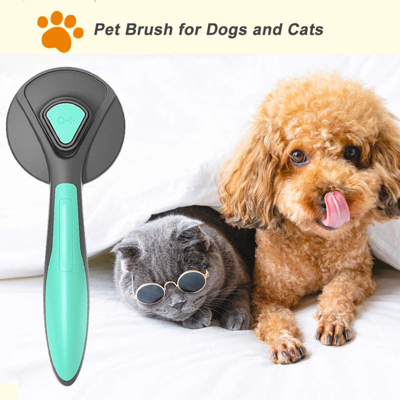 Happlife Small Dog Brush or Small Cat Brush - Deshedding Brush for Dog Grooming - Cat Brush for Shedding and Grooming - PawsPlanet Australia