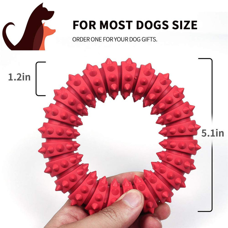 MEKEET Dog Rubber Chew Toy, Dog Treat Chew Toy Dog Toy Chew Training Toys Molar Cleaning Tooth Pet Supply【Suitable for large, medium and small dogs】 - PawsPlanet Australia