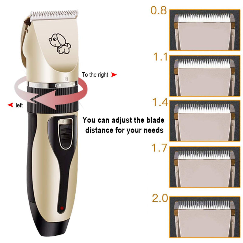 Aimtel Dog Clippers,Dog Grooming Clippers,Low Noise Pet Grooming Kit USB Rechargeable Pet Trimmer Kit Cordless Electric Clipper Shaver with Professional Hair Clipper Set for Dogs Cats Pets - PawsPlanet Australia