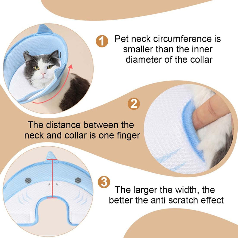 XPEX Cat Neck Brace, Cat Neck Brace, Adjustable Neck Brace, Cat Collar, Recovery Collar, Soft Collar Cone After Surgery and for Puppies, Small Dogs and Cats - PawsPlanet Australia