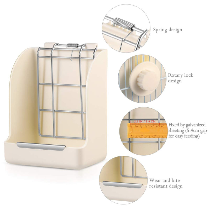 [Australia] - POPETPOP Rabbit Hay Feeder/Rack - Less Wasted Plastic Rabbit Cage Hay Rack Manger for Rabbits/Guinea Pig/Chinchilla/Small Animals 