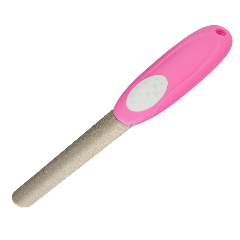 AMATHINGS claw scissors soft grip protection claw pliers in professional quality with precision blades in 12 cm - 16 cm, additional 10 double-sided disposable files/premium claw file 16 cm file in pink - PawsPlanet Australia