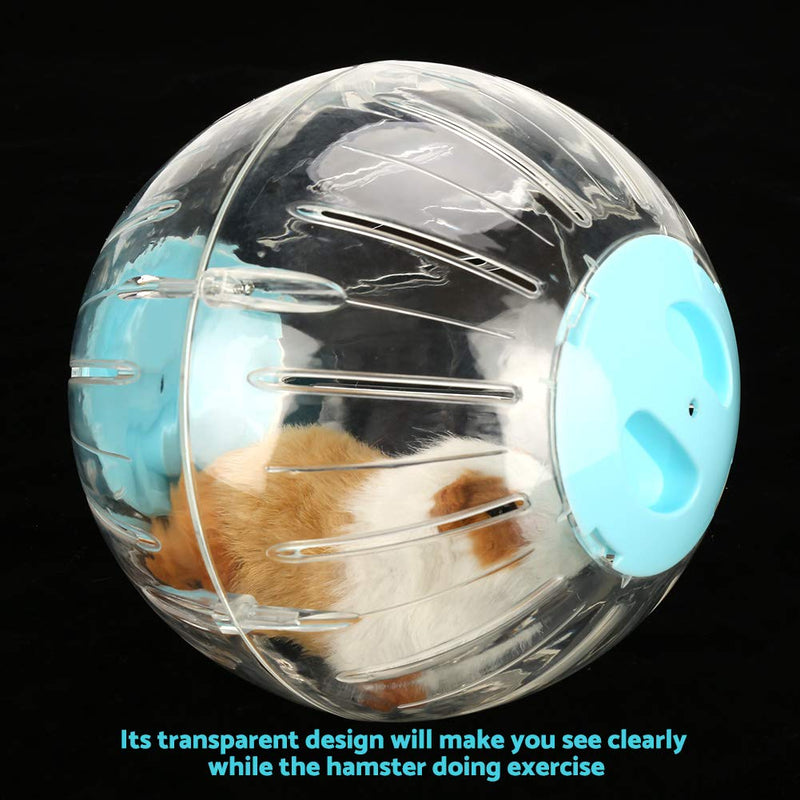 18.5 cm Hamster Exercise Ball, Transparent Hamster Ball, Plastic Hamster Running Ball Exercise Ball Gerbil Exercise Running Ball Small Animals Special Toy Ball Cage Accessories (Blue) 18.5 cm Blue - PawsPlanet Australia
