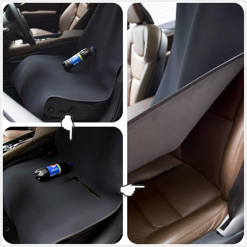 [Australia] - ALLVEK Neoprene Car Seat Cover for Dogs - Waterproof and Universal Bucket Seat Cover Car Seat Protector Black 