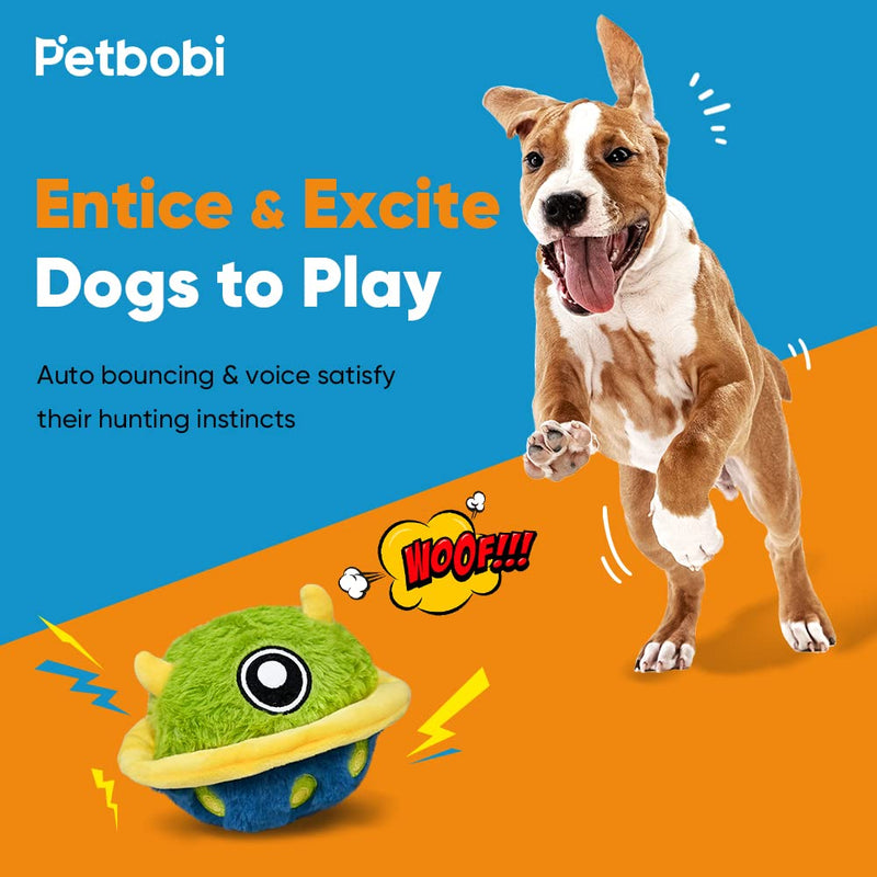 Petbobi Interactive Dog Toys Active Rolling Ball for Dogs with Battery Operated, Include Self Moving Balls and Chewable Plush Cover for Small and Medium Dogs to Chase and Self Play, Mysterious Bobby - PawsPlanet Australia