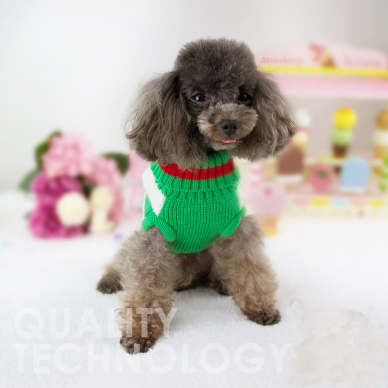 [Australia] - NACOCO Dog Sweater Pet Christmas Elk Santa Claus Sweaters Cat Winter for Holiday and Party X-Large Green 