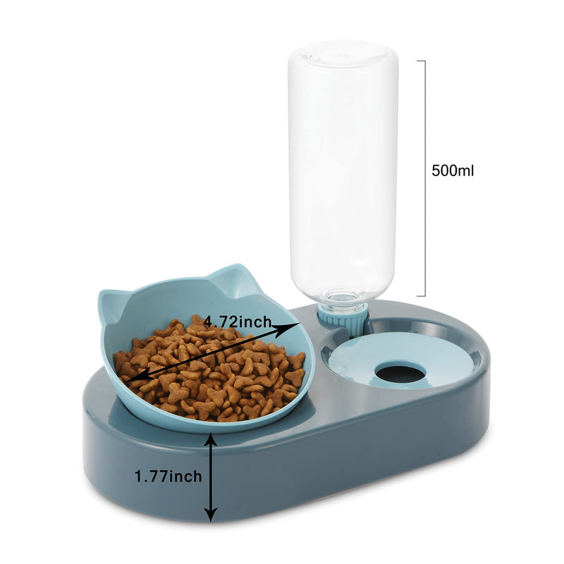 Cat Bowl, Feeding & Watering Supplies For Cats, Cat Food Bowls With 0-15°Adjustable Tilted, Gravity Water ,Pet Food Bowl For Cats And Small Dogs - PawsPlanet Australia