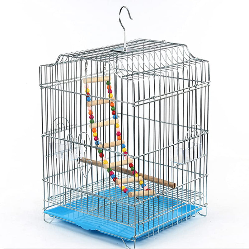 Pet Bird Ladder Toys Hanging Parrot Cage Accessories Hammock Swing Toy Helps Birds with Balance for Parakeets, Cockatiels, Lovebirds, Conures, Finches 7 Ladders - PawsPlanet Australia