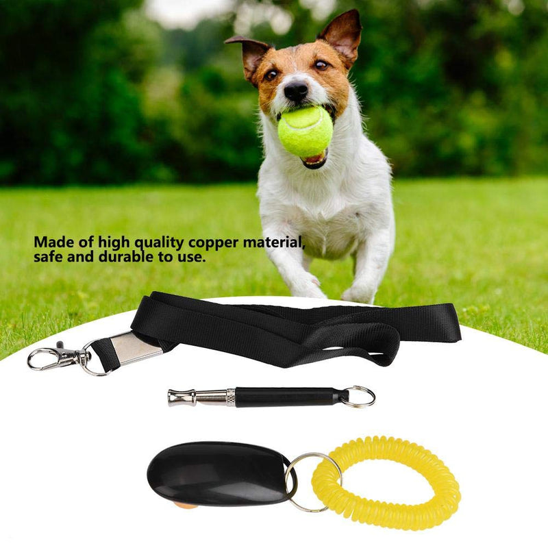 TOPINCN Ultrasonic Dog Training Whistle Pet Training Clicker Free Lanyardadjustable Frequencies Dog Training Set 3Pcs - PawsPlanet Australia