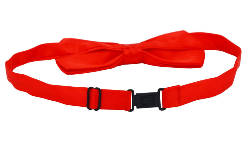 [Australia] - Amajiji Formal Dog Bow Ties for Medium & Large Dogs (D112 100% Polyester) Red 