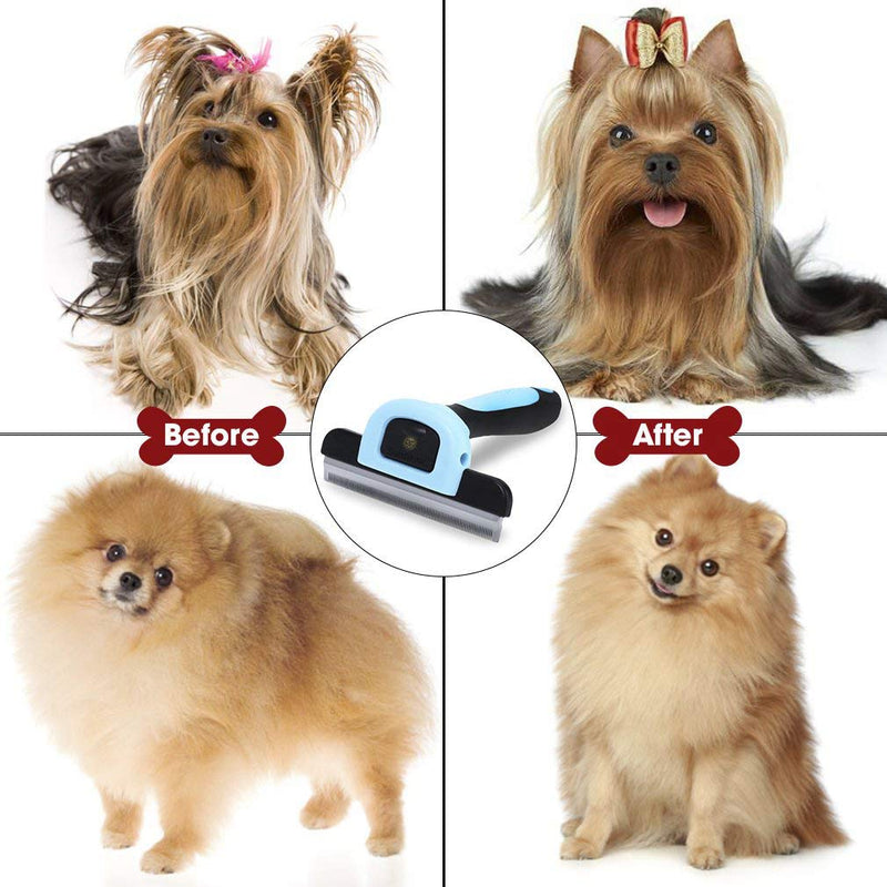 [Australia] - Dog & Cat Brush for Shedding and Grooming, Long & Short Hair Pet Grooming & Shedding Brush Tool for Small, Medium and Large Dogs and Cats, Deshedding Tool, Reduces Shedding by 95% in Minutes 