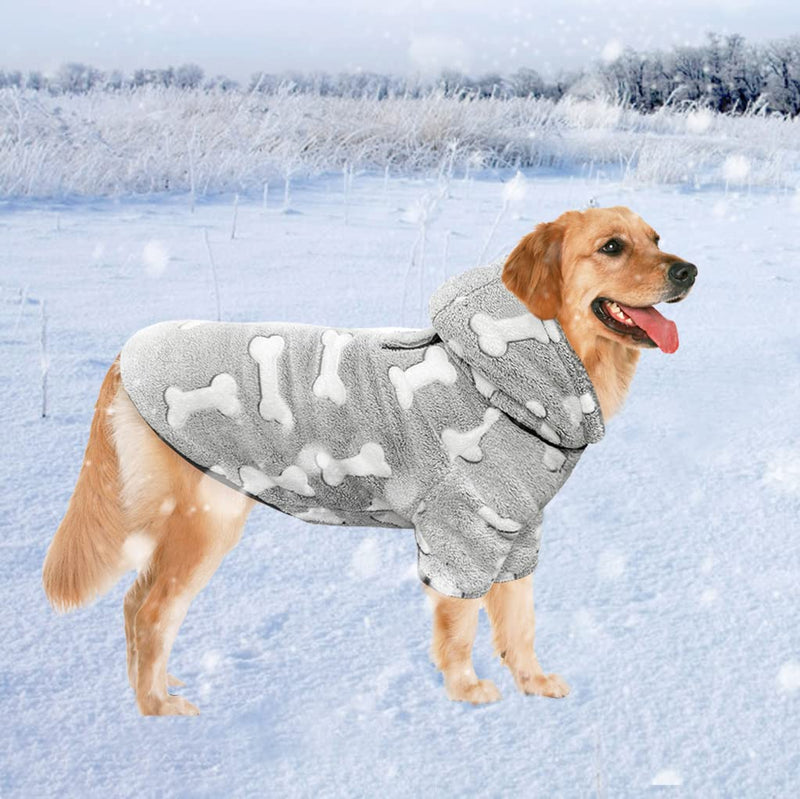 Idepet Reversible Winter Dog Coat for Cold Weather, Cozy Plaid Dog Clothes with Detachable Hat Windproof Outdoor Warm Pet Dog Apparel Small - PawsPlanet Australia