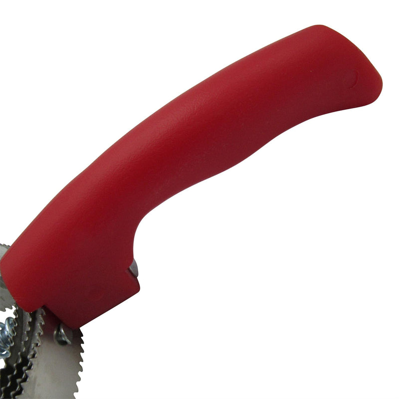 SecureFix Direct Spiral Curry Comb Horse (Brush Pets Equestrain Metal Grooming Shredding Red) - PawsPlanet Australia