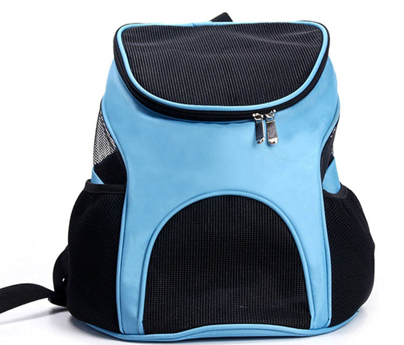 ACHEVEEPET Pet Backpack Carrier Bag – Dog Cat Puppies Puppy Breathable Ventilated Mesh Design Travel Hiking Walking Outdoor Small Blue - PawsPlanet Australia