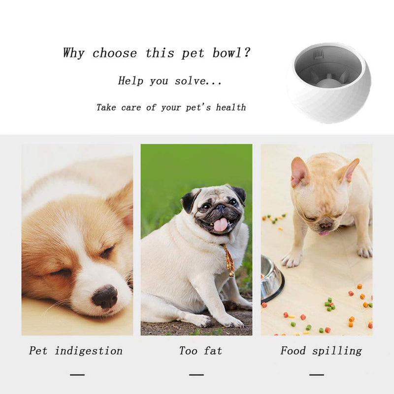 [Australia] - AndThere Slow Feeder Dog Bowl Interactive Fun Feeder Bloat Stop Dog Cat Food Water Bowl, Pet Bowl Dog Dish with Non Skid Design for Dogs & Cats 