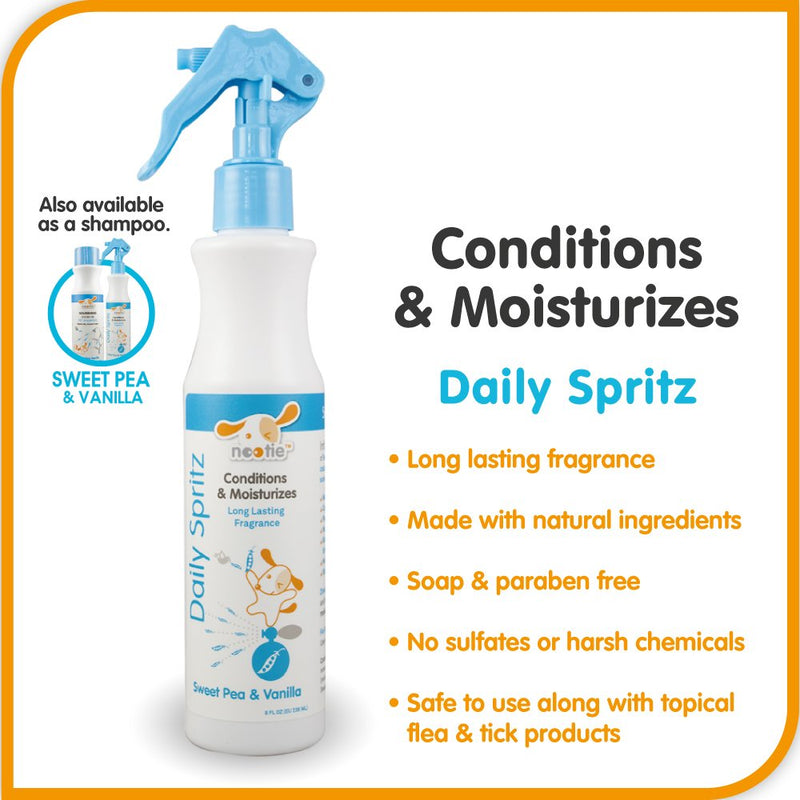 [Australia] - Nootie Daily Spritz Pet Conditioning Spray Sweet Pea & Vanilla 8 Ounce 