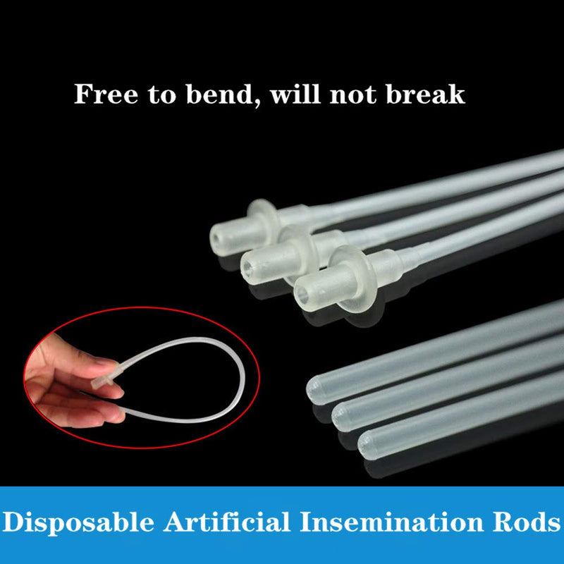 [Australia] - Minelife 20 Pcs Disposable Artificial Insemination Rods Tube for Dog Goat Sheep Breed Rod Test Tube 