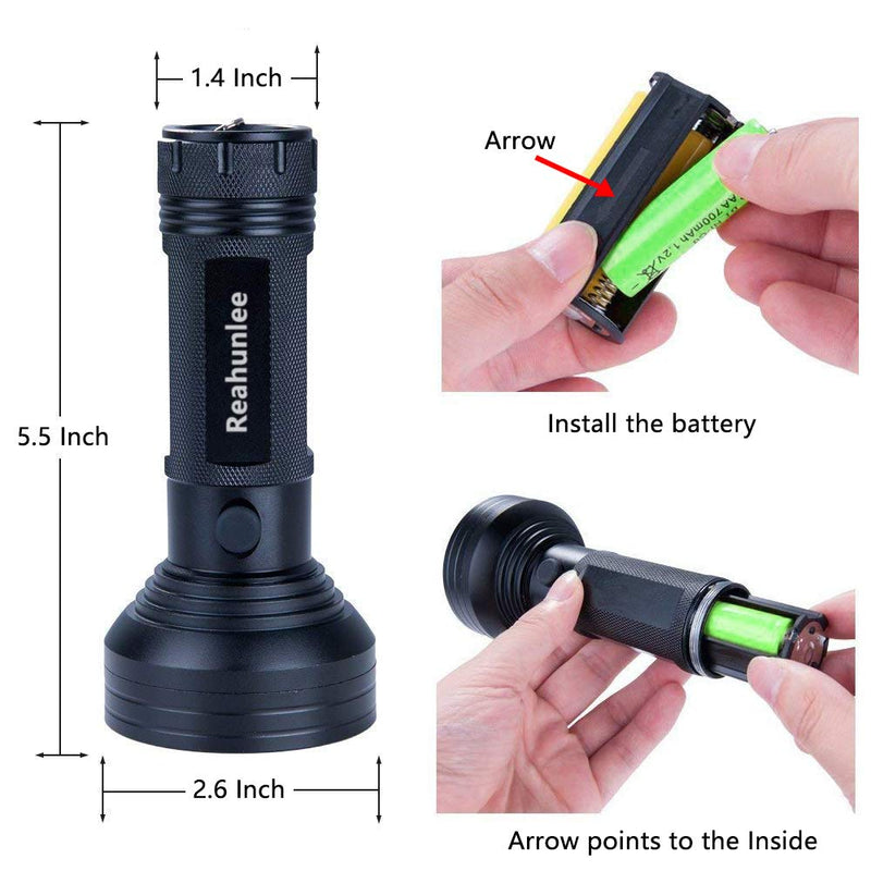 [Australia] - UV Black Light Flashlight, Super Bright 68 LED Pet Dog Cat Urine Detector light Flashlight for Pet Urine Stains, Professional Blacklight Flashlight with UV Sunglasses for Scorpions Hunting 