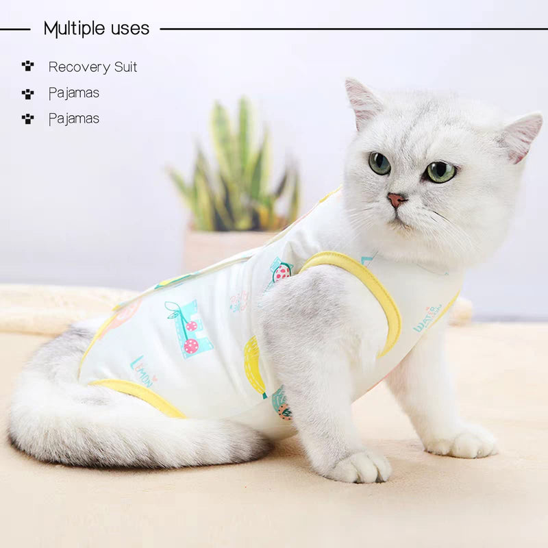 3 Pieces Cat Surgery Recovery Suit, Cat Onesie After Surgery Anti Licking Wounds for Cats, Cat Recovery Suit Cat Outfit E-Collar Alternative for Cats, Cat Spay Recovery Suit Female(M) M - PawsPlanet Australia