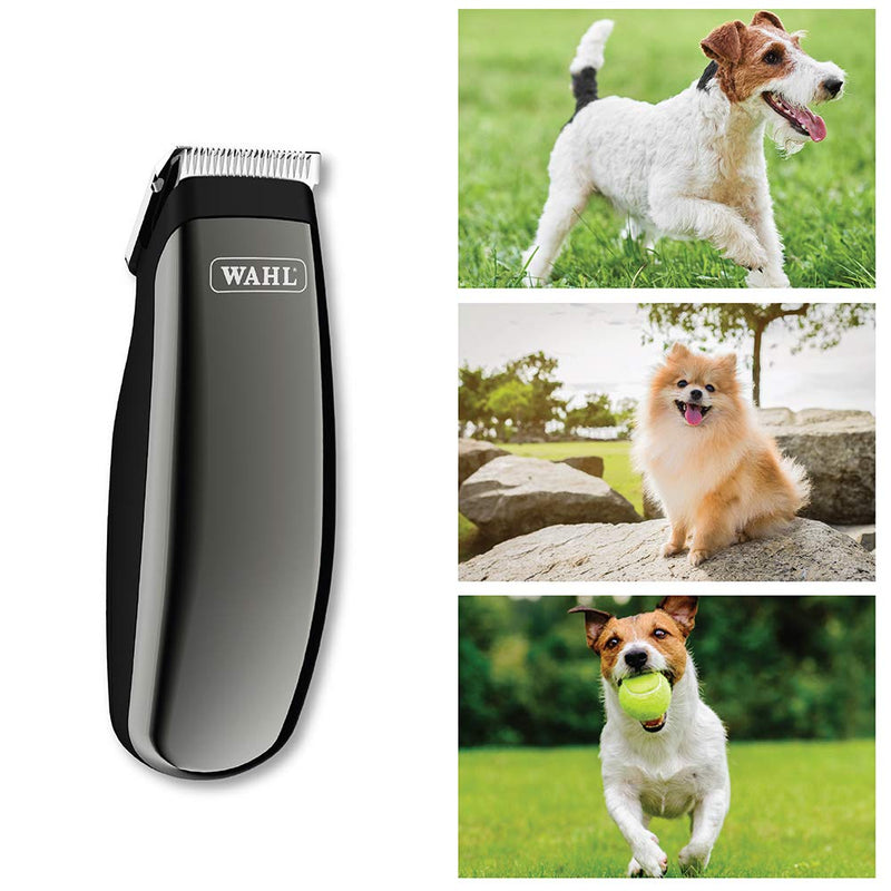 Wahl Professional Animal Super Pocket Pro Pet, Dog, & Cat Trimmer & Grooming Kit (#9961-2801), Black Chrome - PawsPlanet Australia