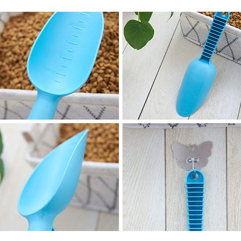 yVicv Cat Litter Scoop, 3 PCS Plastic Kitty Litter Pet Shovel, Cat Sand Sifter, Dog Poop Scooper Sieve Set Cleaning Products Toilet with Food Feeder Shovel Scoop Set - PawsPlanet Australia