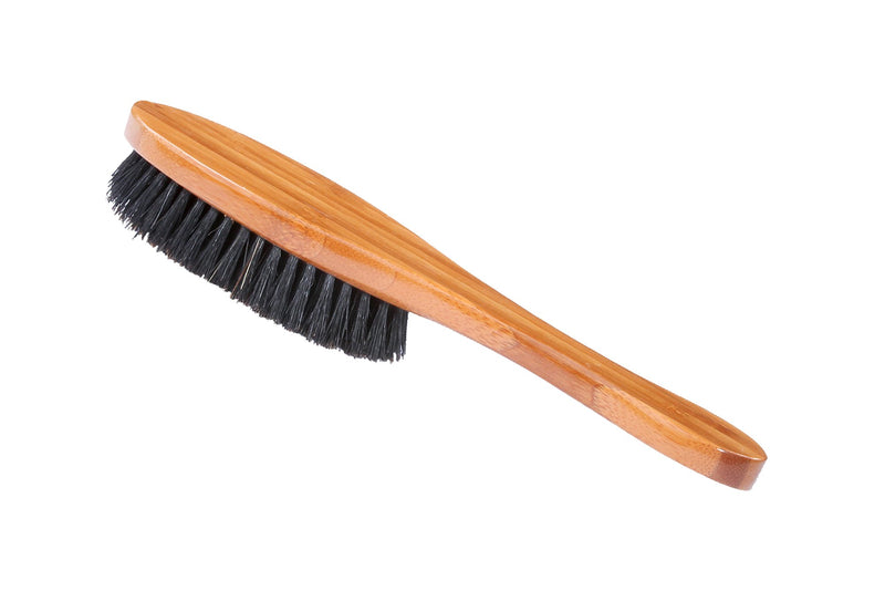 [Australia] - Bass Brushes | Luxury Grade Pet Brush | Shine & Condition | 100% Pure Premium Natural Bristle - Firm | Full Oval Design | Natural Bamboo Handle | Solid Finish | Bass Brushes Model #A15-DB 