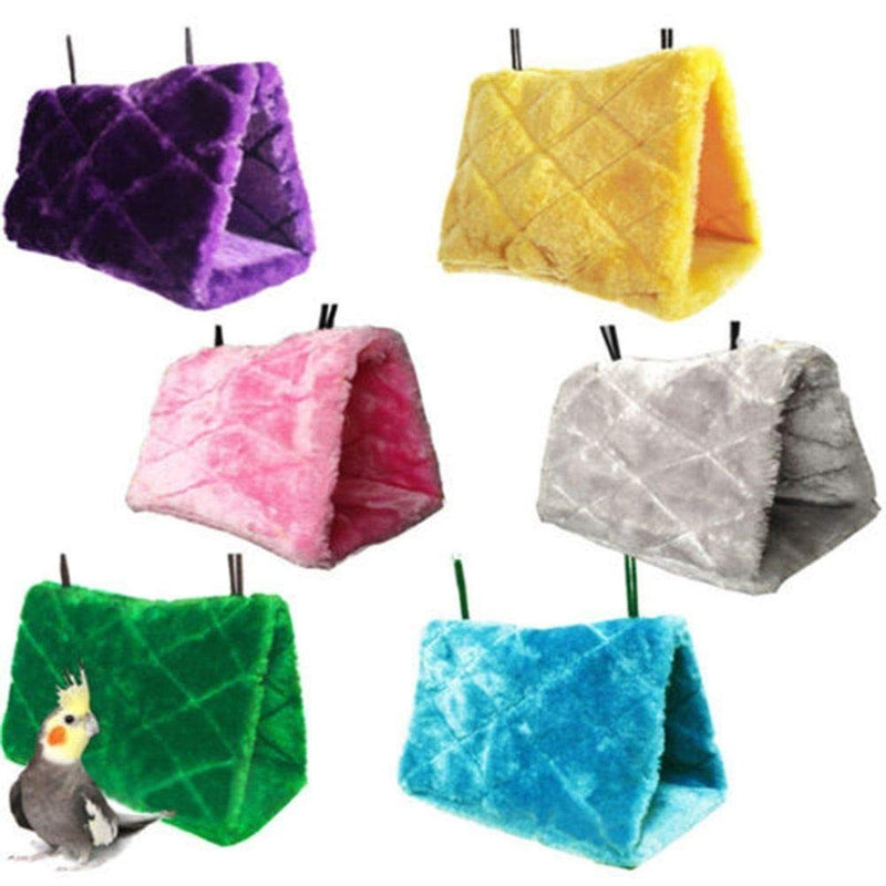 [Australia] - PIXNOR Bird Animal Plush Snuggle Hammock Hanging Snuggle Cave Happy Hut Hideaway - Size S (Green) Green 