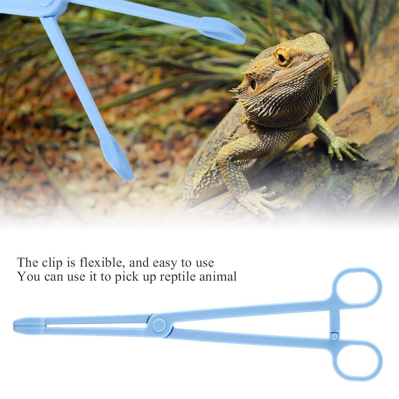 ViaGasaFamido Reptile Feeding Tongs, 9.64in Reptile Terrarium Feeding Tool Pet Raising Plastic Tongs Tweezers for Tortoise Lizard Frog Spider Tarantulas - PawsPlanet Australia