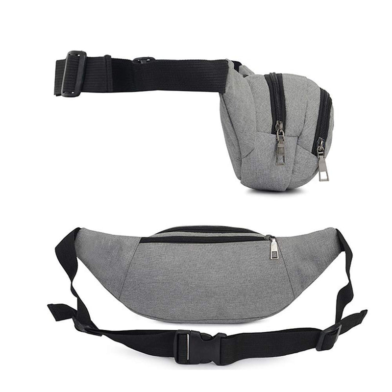 [Australia] - HenryDong Dog Training Rewards Cottton Bag, Multiple Pockets Treat Pouch for Toy with Large Space, Snack, Pet Dispenser Carry 2 Ways with Waist Belt, Shoulder Strap, Black, Grey, Blue 