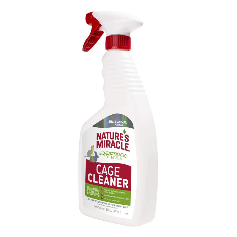 [Australia] - Nature’s Miracle Cage Cleaner 24 fl oz, Small Animal Formula, Cleans And Deodorizes Small Animal Cages, 2nd Edition 