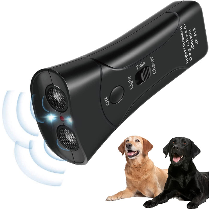 Dog Barking Control Devices, 2 in 1 Anti Barking Device & Dog Training Tool with Dual Sensor, 33Ft Range, Battery Power, 3 Mode Safe Handheld Ultrasonic Dog Barking Deterrent for Indoor Outdoor - PawsPlanet Australia