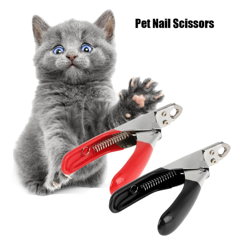 Fdit Pet Dog Nail Clippers Dedicated Nail Scissors Toe Claw Shear Clippers Trimmer Cutter for Small Animals (Black) - PawsPlanet Australia