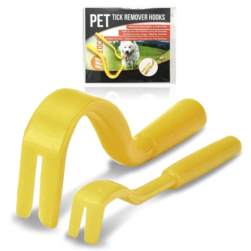 Tick Hook Remover Removal Tool | Remove Ticks from Dogs, Cats, All Other Animals & Humans | Pocket Instructions Included (1 PACK) 1 PACK - PawsPlanet Australia