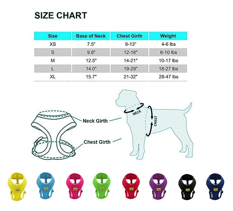 [Australia] - Dog-A-Doo Dog Harness No Pull & No Choke Adjustable Pet Vest Harness for Dogs Reflective Adjustable Breathable Front Clip Pet Harness for Small Medium and Large Dogs X-Small Yellow 