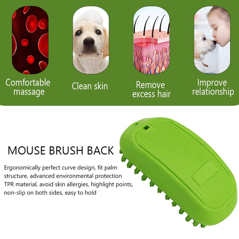 [Australia] - yajuntang Pet Bath & Massage Brush Great Grooming Tool for Shampooing and Massaging Dogs and Cats with Short or Long Hair –Enjoy Dog Bathing Soft Flexible Great for Grooming Massaging 
