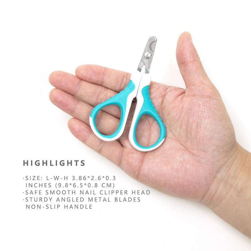 [Australia] - MINIPET Cat Nail Clippers Claw Trimmer Scissors for Small Animals -Portable Home Grooming kit Tool - Pet Nail Cutter for Cat Puppy Rabbit Bunny Bird - Sharp Sturdy Angled Blades Non Slip Handles 