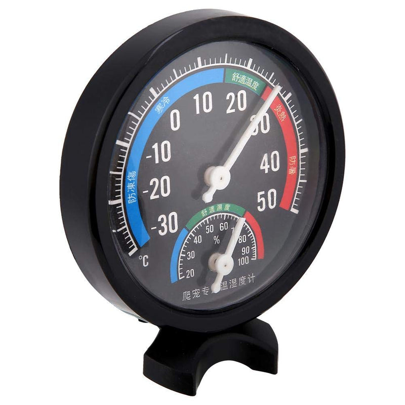 Pssopp Reptile Thermometer Hygrometer 2 in 1 Reptile Terrarium Temperature Hygrometer Dial Gauges Reptile Thermometer for Lizard Tortoise Spider - PawsPlanet Australia