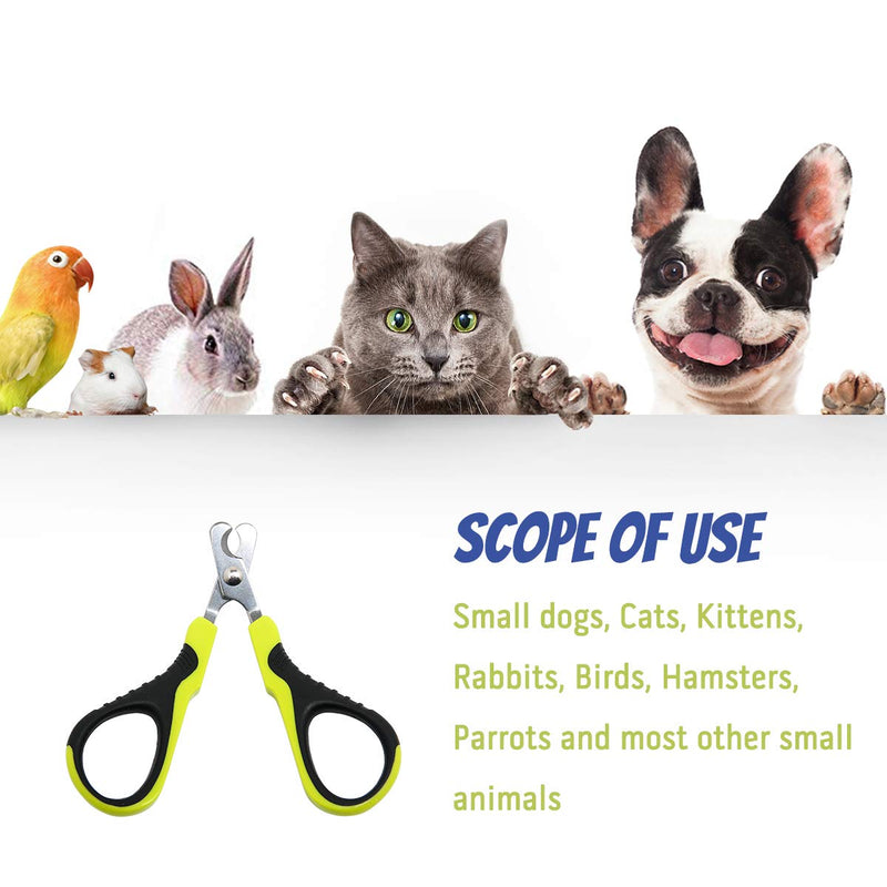 [Australia] - DreamCat Cat Nail Clippers Professional Cat Nail, Best Stainless Steel Cat Claw Toenail Trimmer with Pet Safety Guard & Lock and Special Curve Radian, Essential Grooming Tool for Small Pet Curved Blade 