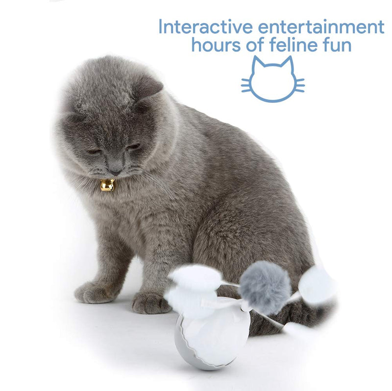 [Australia] - Toby + Atheni Interactive Cat Toy - Cat Toys for Indoor Cats - Automatic Cat Toy and Automated Cat Toys with Realistic Motion with Attached Spinning Furball Cat Toy and Tassel Cat Toy 