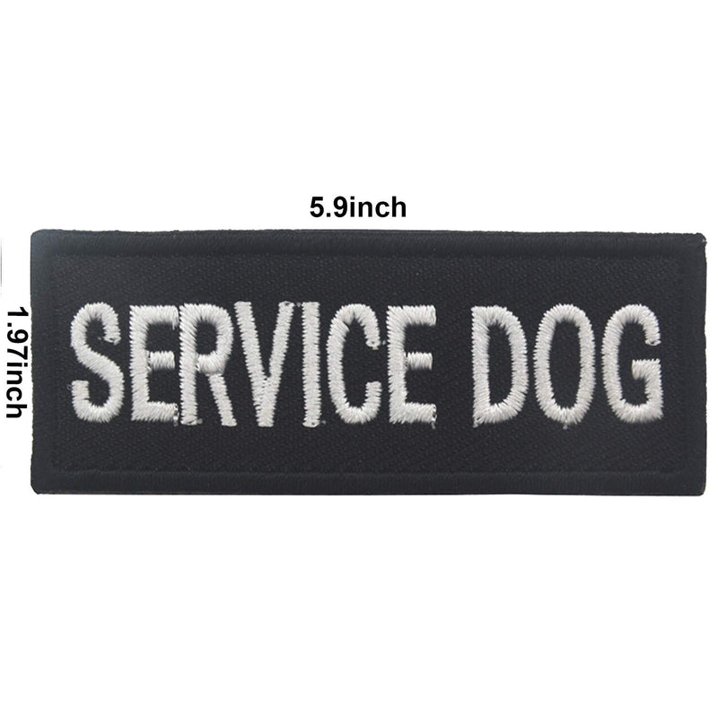 [Australia] - ODSP Service Dog PTSD Do Not Distract, Not All Disabilities are Visible, Emotional Support Emblem Embroidered Fastener Hook and Loop Backing Patches for Vests/Harnesses 