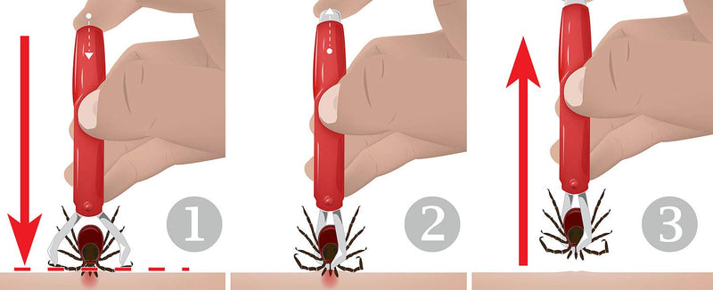 valonic tick remover - 2 pack red, tick removal tool, tick remover for dogs and cats - PawsPlanet Australia