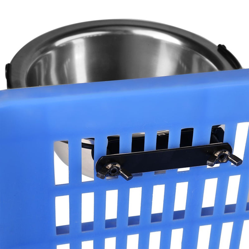 Dog Cage Crate Bowls Removable Pet Hanging Dish Stainless Steel Food Water Bowls Feeder for Mini Small and Medium Pets Dogs Cats(M) M - PawsPlanet Australia