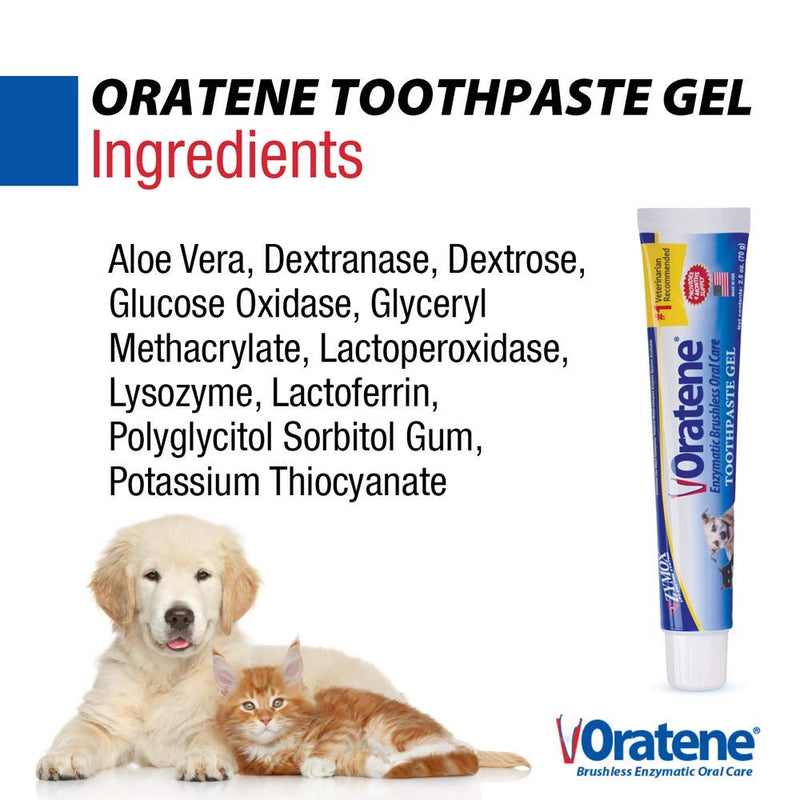 Pet King Brands Oratene Brushless Toothpaste Gel for Dogs and Cats, 2.5oz - PawsPlanet Australia