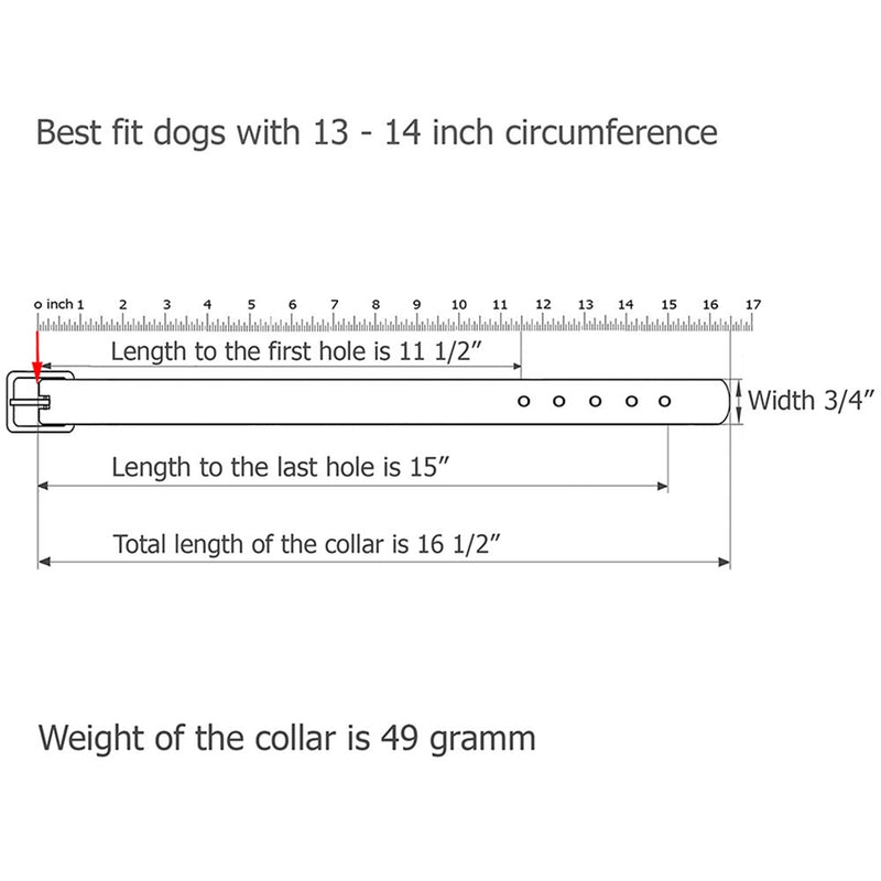 [Australia] - CollarDirect Studded Dog Collar Leather Pet Collars for Dogs Small Medium Large Puppy Soft Padded Brown Black Neck fit 13" - 14" 