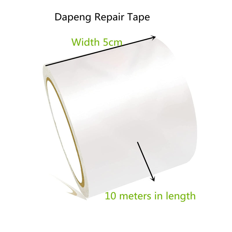 Loopunk Tent Repair Tape, Waterproof Tent Repair Tape, Greenhouse film thickening film transparent strong adhesive tape, Heavy Duty Patch for Gazebo(5cm x 10m) - PawsPlanet Australia