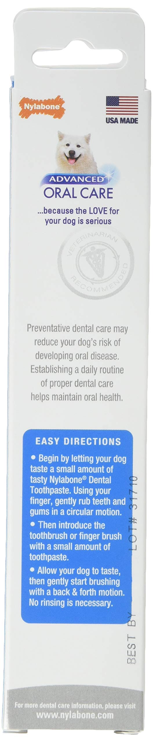 Nylabone Dental Advanced Oral Care Tartar Control Toothpaste (Pack of 3) - PawsPlanet Australia